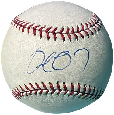 Delmon Young Autographed Official Rawlings Major League Baseball- COA (Tampa Bay Devil Rays)-Powers Sports Memorabilia