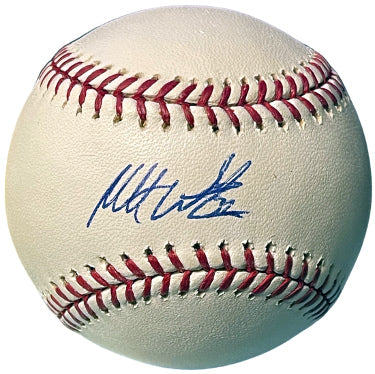 Matt Wieters Autographed Official Rawlings Major League Baseball #32- COA (Orioles/4X AS/2X GG)-Powers Sports Memorabilia