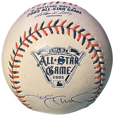 Jim Edmonds Autographed Official Rawlings 2005 All Star Game Logo Baseball imperfect- COA (Cardinals/Angels/4X AS/9X GG/WSC)-Powers Sports Memorabilia
