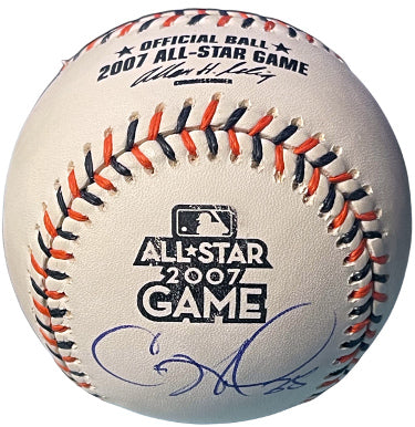 Cole Hamels Autographed Official Rawlings 2007 All Star Game Logo Baseball #35- Beckett Review (Philadelphia Phillies)-Powers Sports Memorabilia