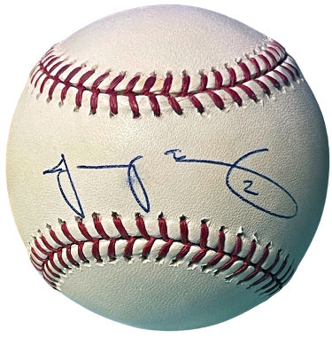 Jacoby Ellsbury Autographed Official Rawlings Major League Baseball #2 imperfect- COA (Red Sox/Yankees/2X WS Champ/AS/GG)-Powers Sports Memorabilia