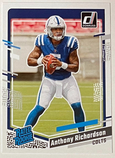 Anthony Richardson 2023 Panini Donruss Rated Rookie Card (RC) #343 (Indianapolis Colts)-Powers Sports Memorabilia