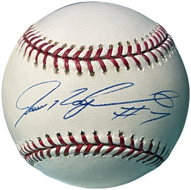 Ivan Rodriguez Autographed Official Rawlings Major League Baseball #7- COA (Tigers/Rangers/Yankees)-Powers Sports Memorabilia