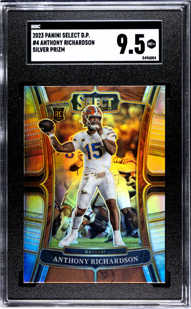 Anthony Richardson 2023 Panini Select Draft Picks Silver Prizm Rookie Card (RC) #4- SGC Graded 9.5 Mint+ (Florida/Colts)-Powers Sports Memorabilia