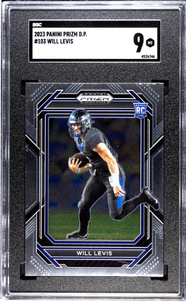 Will Levis 2023 Panini Prizm Draft Picks Rookie Card (RC) #103- SGC Graded 9 Mint (Kentucky/Titans)-Powers Sports Memorabilia