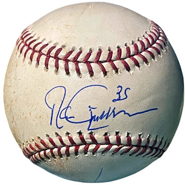 Ron Gardenhire Autographed Official Rawlings Major League Baseball #35 used/imperfect- COA (Mets/Twins/1991 WS Champs)-Powers Sports Memorabilia