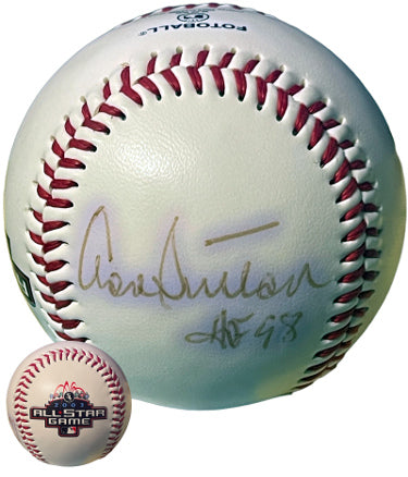 Don Sutton Autographed 2003 MLB All Star Game Fotoball HOF 98 imperfect- COA (Dodgers/Astros/Brewers)-Powers Sports Memorabilia