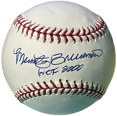Marty Brennaman Autographed Official Rawlings Major League Baseball HOF 2000- COA (Voice of the Reds/Ford C. Frick Award Winner)-Powers Sports Memorabilia