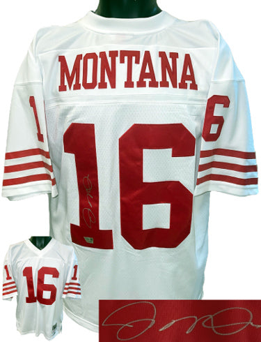 Joe Montana Autographed San Francisco 49ers Authentic Mitchell & Ness NFL Legacy Jersey?Çô Fanatics-Powers Sports Memorabilia