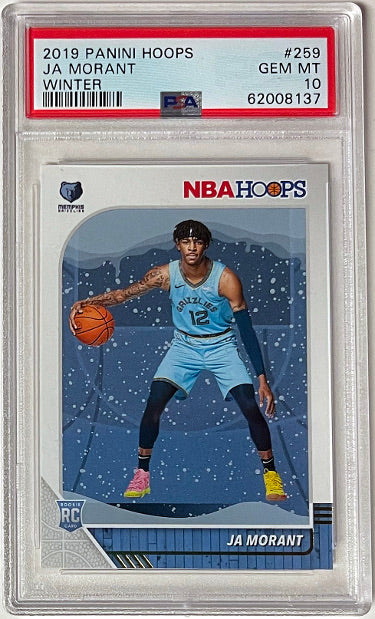 Ja Morant 2019-20 Panini Hoops Winter Rookie Card (RC) #259- PSA Graded 10 Gem Mint (Memphis Grizzlies)-Powers Sports Memorabilia