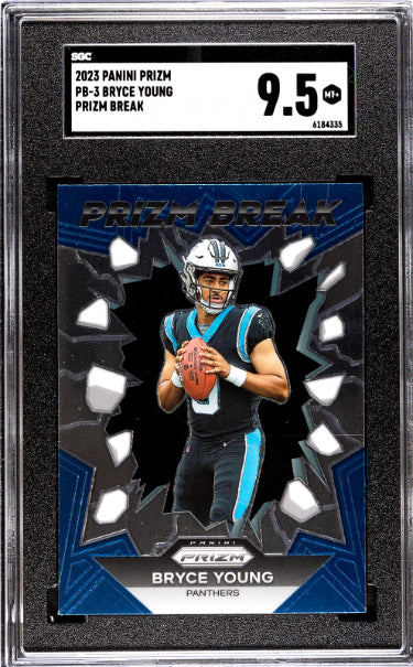 Bryce Young 2023 Panini Prizm Break Rookie Card (RC) #PB=3- SGC Graded 9.5 Mint+ (Carolina Panthers)-Powers Sports Memorabilia