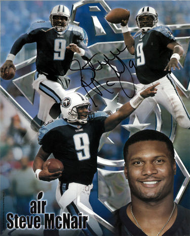 Steve McNair Autographed Tennessee Titans Air McNair NFL Collage 8x10 Photo #9- Beckett Review-Powers Sports Memorabilia