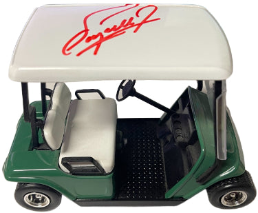 Fuzzy Zoeller Autographed SpecCast 1/16 Scale Golf Cart Die Cast Coin Bank NIB?Çô COA (RARE) - CTBL_039425-Powers Sports Memorabilia