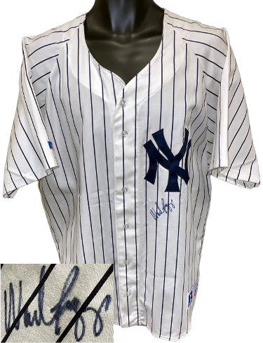 Wade Boggs Autographed New York Yankees Official MLB Authentic Russell Athletic Jersey?Çô JSA #AL63951-Powers Sports Memorabilia