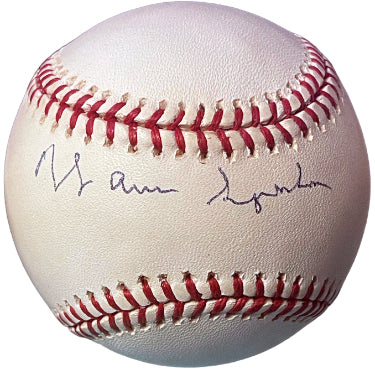Warren Spahn Autographed Official Rawlings RONL National League Baseball- COA (Milwaukee Braves/HOF)-Powers Sports Memorabilia