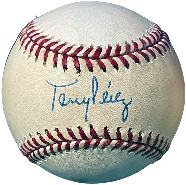 Tony Perez Autographed Official Rawlings RONL National League Baseball minor tone- COA (Cincinnati Reds/HOF)-Powers Sports Memorabilia