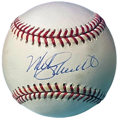 Mike Schmidt Autographed Official Rawlings RONL National League Baseball tone spot- COA (Phillies/HOF/12XAS/10XGG/3XNLMVP/548HR)-Powers Sports Memorabilia