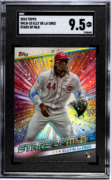 Elly De La Cruz 2024 Topps Stars of the MLB Rookie Card (RC) #SMLB-23- SGC Graded 9.5 Mint+ (Cincinnati Reds) - Collectible-Powers Sports Memorabilia