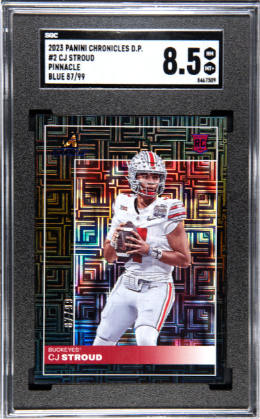 CJ/C.J. Stroud 2023 Panini Chronicles Draft Picks Pinnacle Rookie Card (RC) #2- /99- SGC Graded 8.5 NM-MT+ (Ohio State/Texans)-Powers Sports Memorabilia