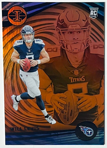 Will Levis 2023 Panini Illusions Orange Parallel Rookie Card (RC) #95 (Tennessee Titans)-Powers Sports Memorabilia