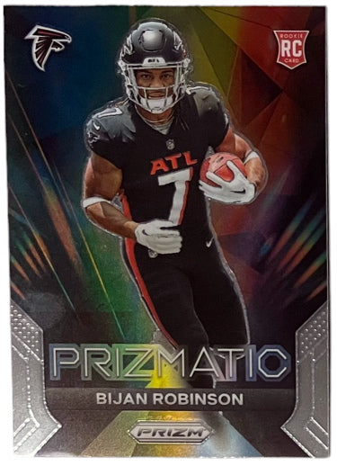 Bijan Robinson 2023 Panini Prizm Prizmatic Rookie Card (RC) #19 (Atlanta Falcons)-Powers Sports Memorabilia