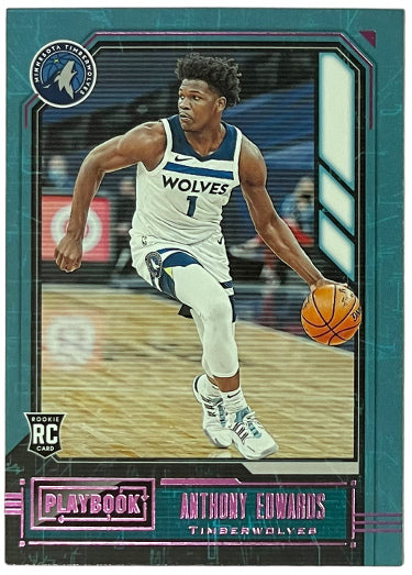 Anthony Edwards 2020-21 Panini Chronicles Playbook Rookie Card (RC) #167 (Minnesota Timberwolves)-Powers Sports Memorabilia