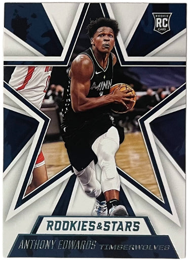Anthony Edwards 2020-21 Panini Chronicles Rookies & Stars Card (RC) #657 (Minnesota Timberwolves)-Powers Sports Memorabilia