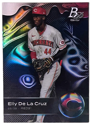 Elly De La Cruz 2023 Bowman Platinum Top Prospects Rookie Card (RC) #TOP-93 (Cincinnati Reds)-Powers Sports Memorabilia