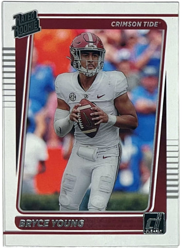 Bryce Young 2023 Panini Chronicles Donruss Draft Picks Rated Rookie Card (RC) #26 (Alabama/Panthers)-Powers Sports Memorabilia