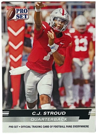 CJ/C.J. Stroud 2022 Leaf Pro Set Rookie Card (RC) #PS-02 (Ohio State/Texans)-Powers Sports Memorabilia