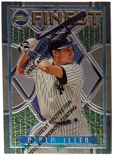 Derek Jeter 1995 Topps Finest Update Card #279 w/Coating (New York Yankees/HOF)-Powers Sports Memorabilia