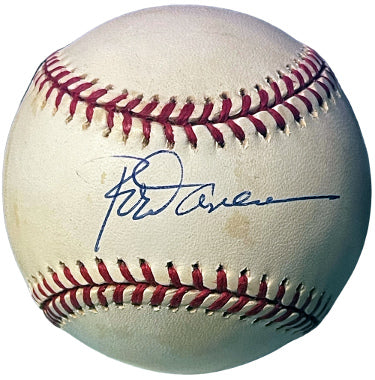 Rod Carew Autographed Official Rawlings ROAL American League Baseball tone spots- COA (Twins/Angels/HOF/18XAS/67ROY/77ALMVP)-Powers Sports Memorabilia