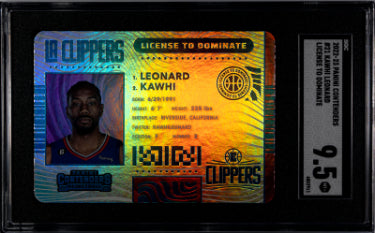 Kawhi Leonard 2022-23 Panini Contenders License to Dominate Case Hit Card #21- SGC Graded 9.5 Mint+ (Los Angeles Clippers)-Powers Sports Memorabilia