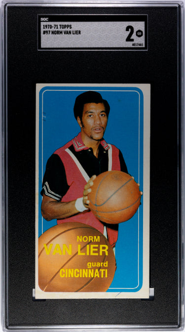 Norm Van Lier 1970-71 Topps Rookie Card (RC) #97- SGC Graded 2 Good (Cincinnati Royals)-Powers Sports Memorabilia