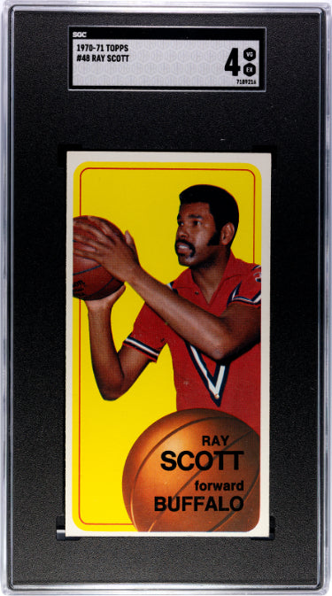 Ray Scott 1970-71 Topps Card #48- SGC Graded 4 VG-EX (Pistons/Baltimore/Buffalo)-Powers Sports Memorabilia