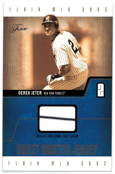 Derek Jeter 2003 Flair Sweet Swatch Jerseys Patch/150 #RSS-RO (5?ǥx7.75?ǥ)- Yankees/HOF-Powers Sports Memorabilia