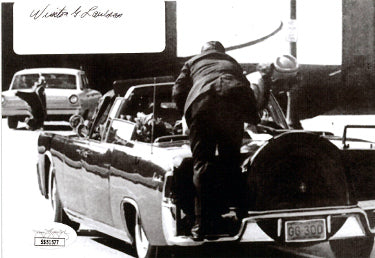 Winston Lawson Autographed Secret Service JFK Assassination 6.75X4.75 Photo- JSA #SS51577- Motorcade/Kennedy Detail-Powers Sports Memorabilia