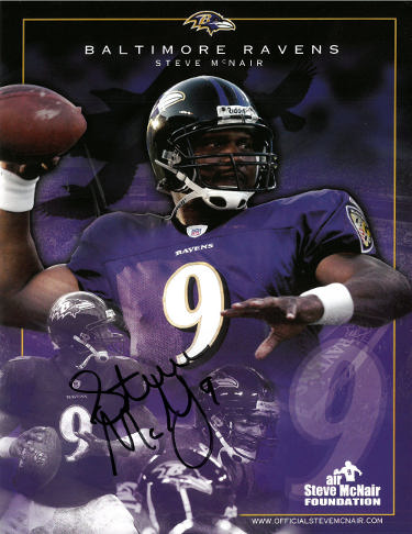 Steve McNair Autographed Baltimore Ravens Air McNair NFL Collage 8.5x11 Photo #9- Beckett Review - CTBL_039853-Powers Sports Memorabilia