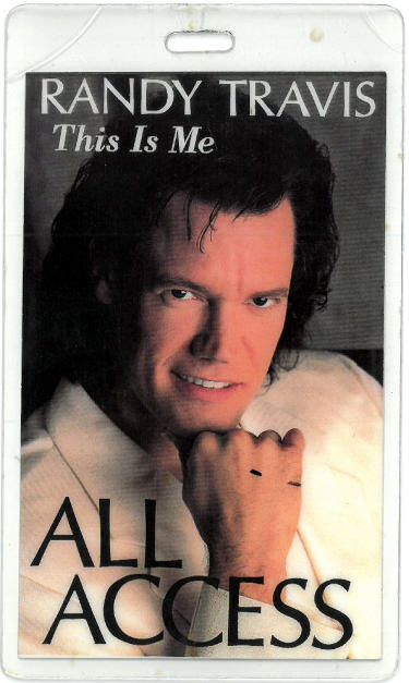 Randy Travis 1994 This Is Me 3?ǥx5?ǥ Laminated All Access Backstage Pass (Country Music)-Powers Sports Memorabilia
