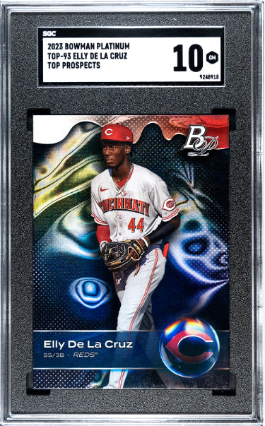 Elly De La Cruz 2023 Bowman Platinum Top Prospects Rookie Card (RC) #TOP-93- SGC Graded 10 Gem Mint (Cincinnati Reds)-Powers Sports Memorabilia