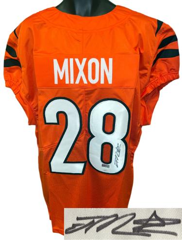 Joe Mixon Autographed Cincinnati Orange Custom Stitched Pro Style Football Jersey XL- JSA Witnessed #WB176773-Powers Sports Memorabilia