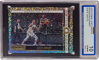 Kevin Durant 2020 Panini Contenders Suite Shots Card #29- ISA Graded 10 Gem Mint (Brooklyn Nets)-Powers Sports Memorabilia
