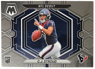 CJ/C.J. Stroud 2023 Panini Mosaic NFL Debut Rookie Card (RC) #ND-1 (Houston Texans)-Powers Sports Memorabilia