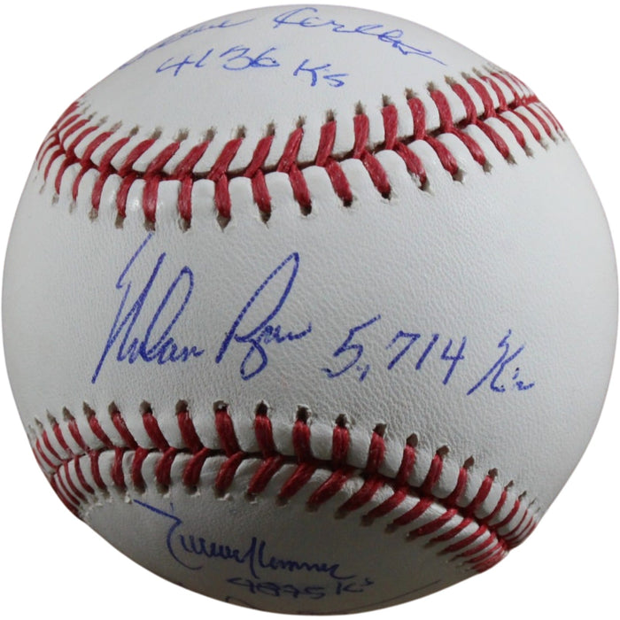 4000 K's Signed Official MLB Baseball Ryan Johnson Clemens Carlton – Beckett Authenticated