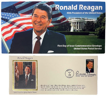 2005 Ronald Reagan 40th President First Day of Issue/Cover Commemorative Envelope USPS, FDC, .37 Stamp NEW-Powers Sports Memorabilia