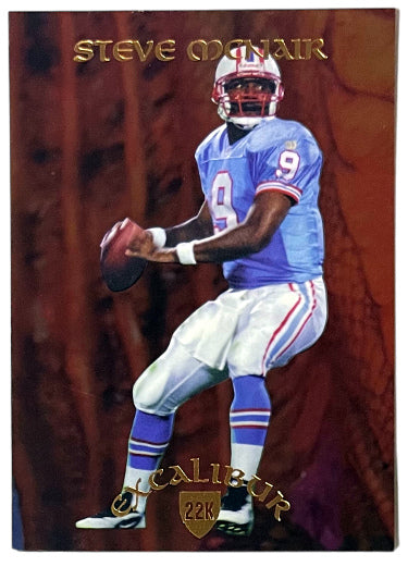 Steve McNair 1997 Collectors Edge Excalibur 22K Knights Rookie Card (RC) #17- /2000 (Oilers/Titans) - CTBL_040018-Powers Sports Memorabilia