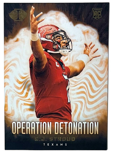 CJ/C.J. Stroud 2023 Panini Illusions Operation Detonation Rookie Card (RC) #19 (Houston Texans) - CTBL_040024-Powers Sports Memorabilia