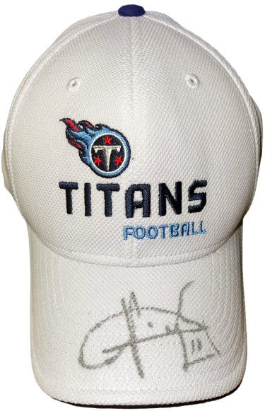 Vince Young Autographed Tennessee Titans NFL Reebok Sideline AFC-South Cap/Hat?Çô COA-Powers Sports Memorabilia