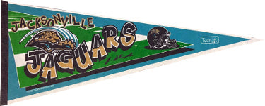 James Little Man Stewart Autographed NFL Jacksonville Jaguars 1995 Season Pennant Full Size?Çô COA-Powers Sports Memorabilia