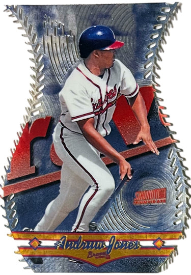 Andruw Jones 1998 Topps Stadium Club Triumvirate Luminous Card #T1B (Atlanta Braves)-Powers Sports Memorabilia